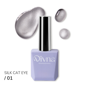 DIVNA Lakier hybrydowy Silk Cat Eye 01 9ml