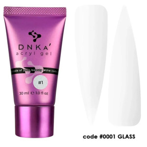 DNKA Akrylożel Acryl Gel 0001 Glass 30ml