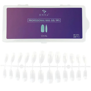 DNKA Tipsy Professional Nail Gel Tips Oval 240 szt.