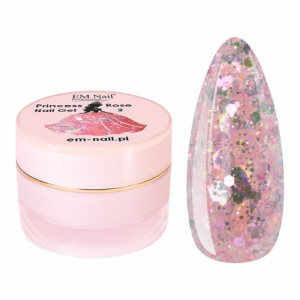 EM NAIL Żel do zdobień Princess Nail Gel Rose nr 2