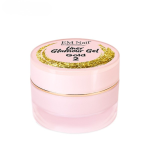 EM NAIL Żel do zdobień Liner Glamour Gel Gold 2 5ml