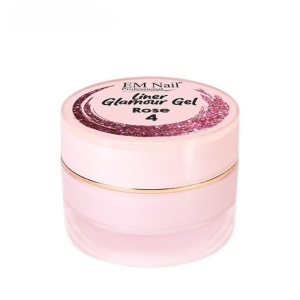 EM NAIL Żel do zdobień Liner Glamour Gel Rose 4 5ml
