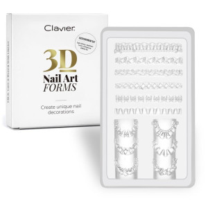 CLAVIER Silikonowe formy do ozdób 3D Nail Art Forms 07