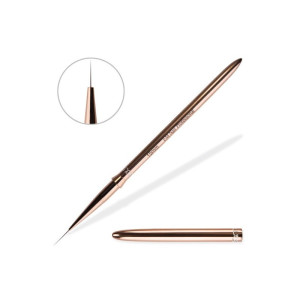 EM NAIL Pędzelek do zdobień metalowy 15mm (rosegold)