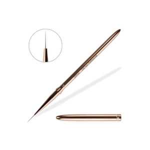 EM NAIL Pędzelek do zdobień metalowy 20mm (rosegold)