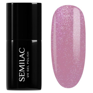 SEMILAC Lakier hybrydowy 319 Shimmer Dust Pink 7ml