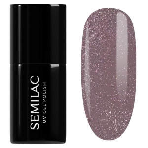 SEMILAC Lakier hybrydowy 322 Shimmer Dust Brown 7ml