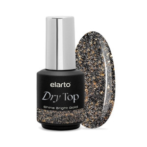 ELARTO Top hybrydowy Dry Top Shine Bright Gold 7ml