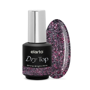 ELARTO Top hybrydowy Dry Top Shine Bright Pink 7ml