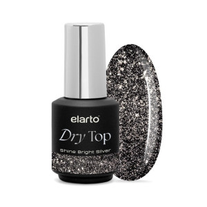 ELARTO Top hybrydowy Dry Top Shine Bright Silver 7ml