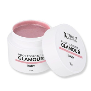NAILS COMPANY Żel Budujący Glamour Gel UV Baby 15g