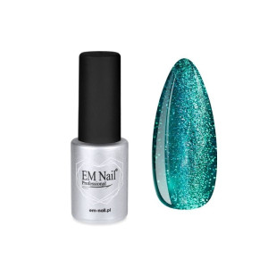 EM NAIL Lakier hybrydowy Cat Eye 7D Green Aura 24 6ml
