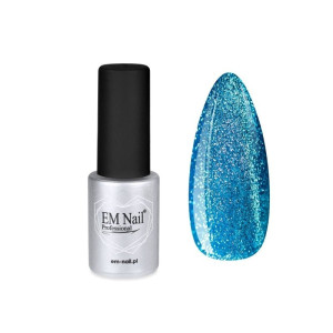 EM NAIL Lakier hybrydowy Cat Eye 7D Blue Nova 27 6ml