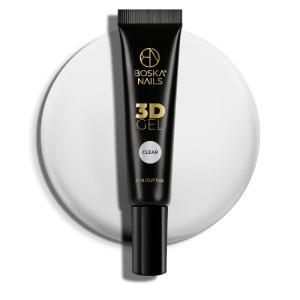 BOSKA NAILS Żel do zdobień 3D Gel Clear 8ml