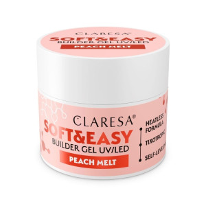 CLARESA Żel budujący Soft&Easy Peach Melt 12g