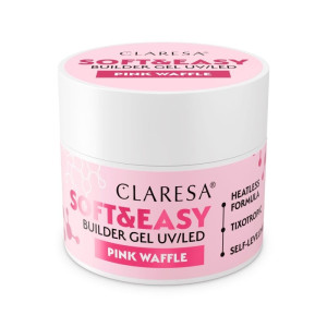 CLARESA Żel budujący Soft&Easy Pink Waffle 45g