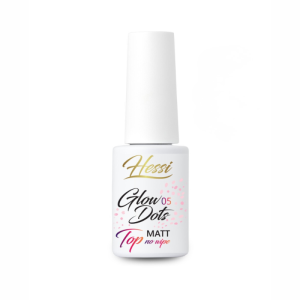 HESSI Top hybrydowy Top No Wipe Glow Dots 05 Matt 5ml