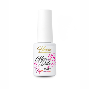 HESSI Top hybrydowy Top No Wipe Glow Dots 07 Matt 5ml