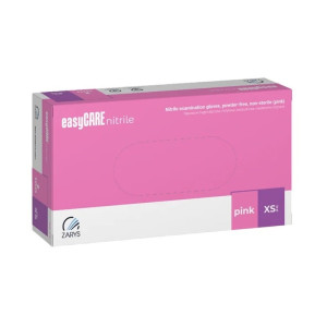 ZARYS easyCARE Rękawiczki nitrylowe XS Różowe (100 szt.)