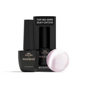 MAKEAR Top hybrydowy Top No Wipe Silky Cat Eye 8ml