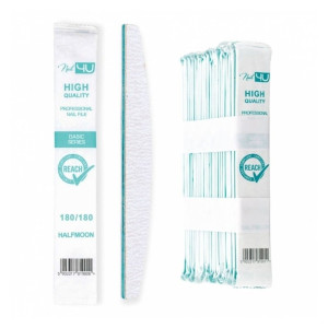 NAIL4U Basic Pilnik Łódka 180/180 25 szt. (z bobrem)