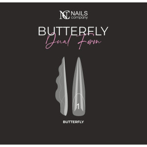 NAILS COMPANY Formy Dual Butterfly 120 szt.