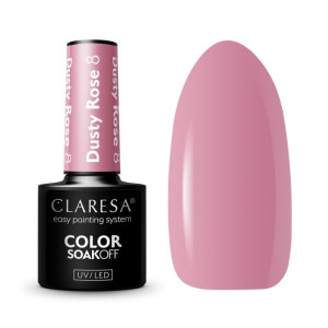 CLARESA Lakier hybrydowy Dusty Rose 8 5g