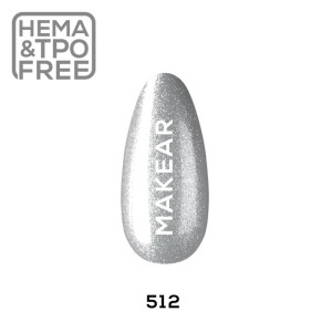 MAKEAR Lakier hybrydowy Glitter 512 8ml