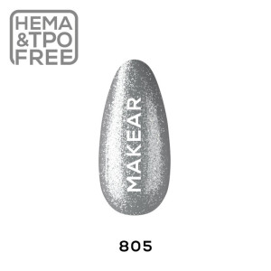 MAKEAR Lakier hybrydowy Premium Glitter 805 8ml