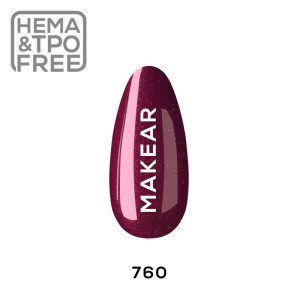 MAKEAR Lakier hybrydowy Princess 760 8ml