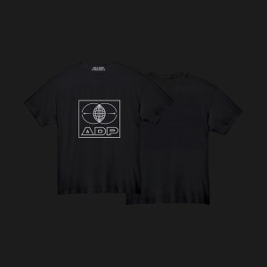 ALLDAY PROJECT BLACK GLOBE T-SHIRT