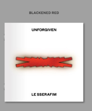 LE SSERAFIM - Album UNFORGIVEN wydanie COMPACT wersja BLACKENED RED
