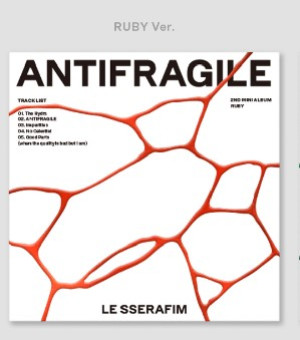 LE SSERAFIM - Album ANTIFRAGILE wydanie COMPACT wersja RUBY VER