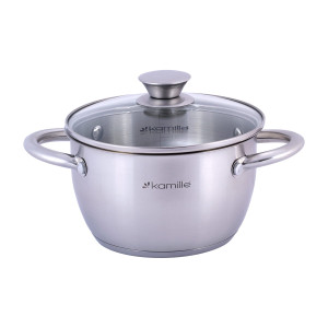 Garnek ze stali nierdzewnej 1,5L z pokrywką