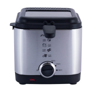 Kompaktowa frytownica, frytkownica ze stali nierdzewnej 1,5L