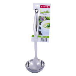 Stalowa chochla łyżka wazowa do zupy 31cm