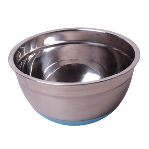 Miska kuchenna ze stali nierdzewnej, silikonowe dno 20cm