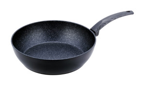 Patelnia marmurowa solidna głęboka, wok 32 cm