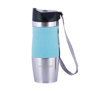 Kubek termiczny z antypoślizgową nakładką "Coffe" 380ml