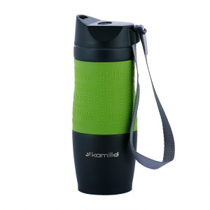 Kubek termiczny z antypoślizgową nakładką "Coffe" 380ml