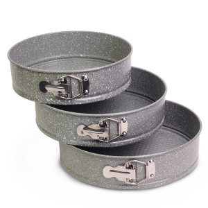 Zestaw 3 tortownic, form do pieczenia 24/26/28 cm