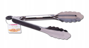 Szczypce łapki do sałatek mięsa antypoślizgowe z blokadą 23cm