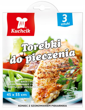 Torebki woreczki rękaw z klipsem do pieczenia 3szt.