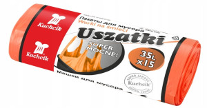 Worki na śmieci uszatki 35L x 15szt.