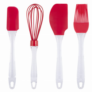 Zestaw przyborów kuchennych silikonowych 4el.