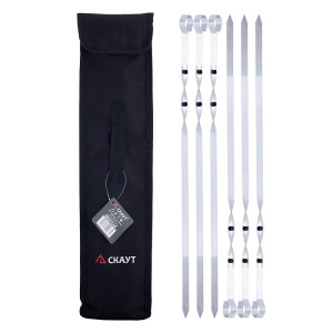 Szpilki Szpikulce do Szaszłyków Mięsa Grill 6 szt. 45cm + pokrowiec
