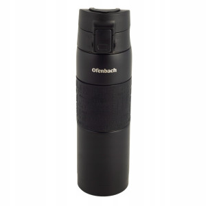 Kubek termiczny z antypoślizgową nakładką "Coffe" 480ml