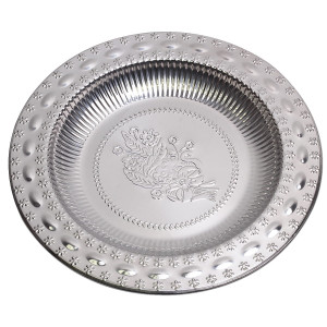Elegancka stalowa taca patera do serwowania 30cm
