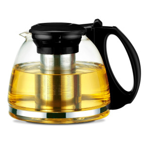 Dzbanek zaparzacz czajniczek szklany do herbaty kawy 1300ml