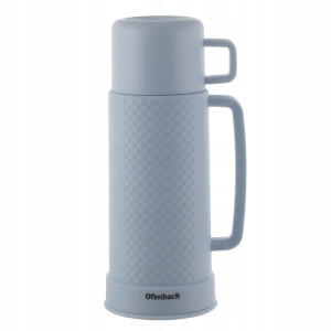 Termos bidon turystyczny z kubeczkiem i szklanym wkładem 600ml